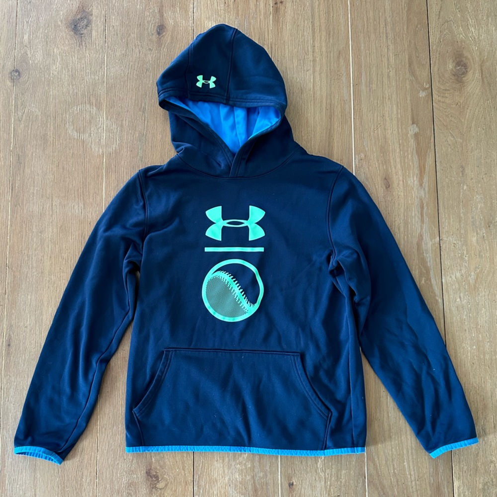 Under Armour Kids’ Boys’ Baseball Graphic Hooded Sweatshirt Hoodie - Picture 2 of 9